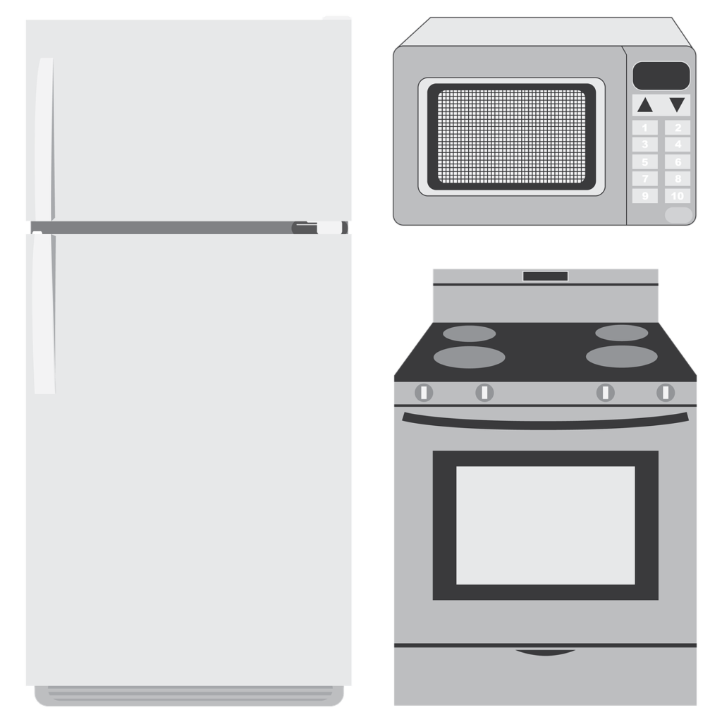 appliances, refrigerator, microwave-993782.jpg